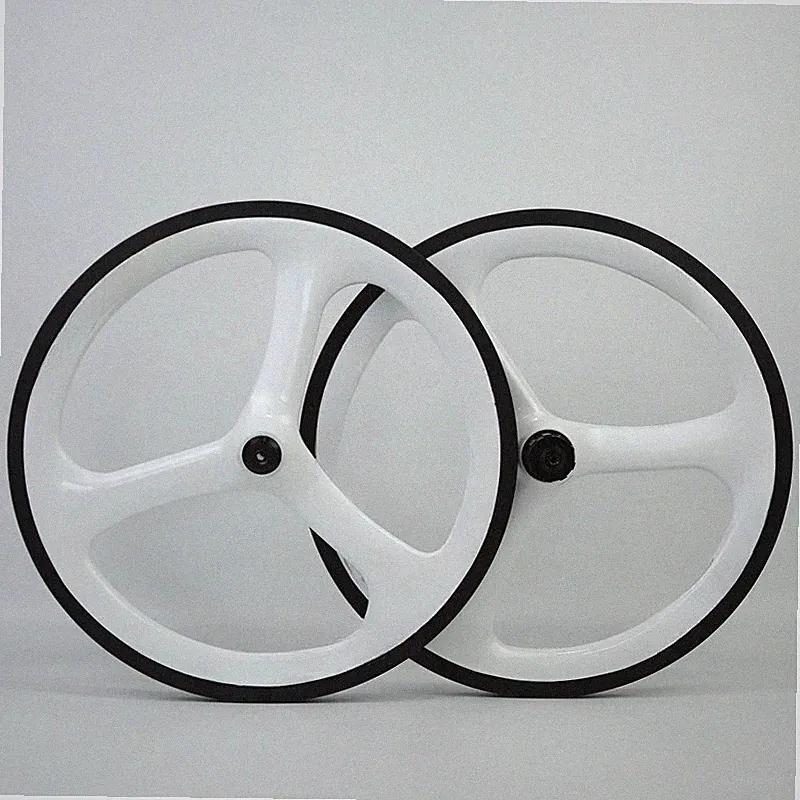 16in349 Carbon 3 Spokes Bike Wheelset Ceramic Hub 2-7 Speed for Folding Bicycle