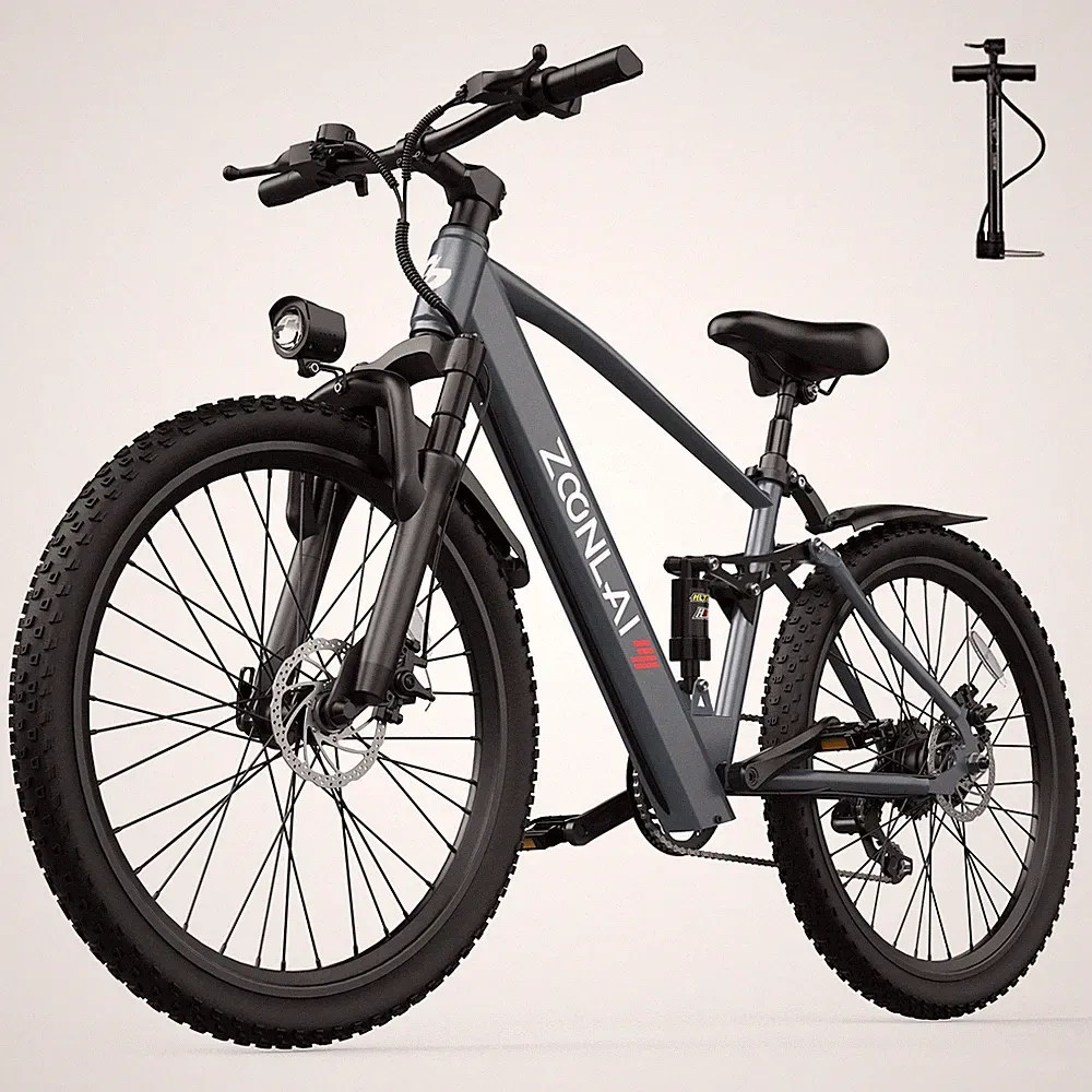 26in Electric Bike 500W Motor 22MPH for Adult 40Miles 7 Speed Mountain E-Bike