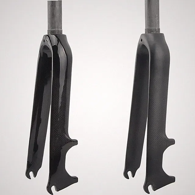28.6mm Carbon Bicycle Fork BMX Folding Bike Rigid Forks 16/18/20/22in Disc Brake