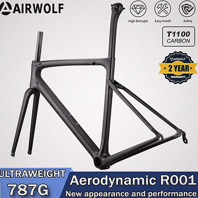 AIRWOLF T1100 Carbon Ultralight 787g Road Bike Carbon Frame 700C Racing Bicycle