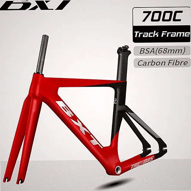 BXT 700C Carbon Track Frame Racing Bicycle Frameset Fixed Gear Bike Frame