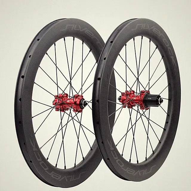 Carbon Fiber Folding Bike Wheelset 451 22in 406 20in Disc Brake Depth 50mm