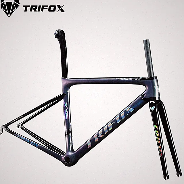 Carbon Fiber Road Bike Frame Ultralight V Brake Racing Bicycle Frameset 700C 。
