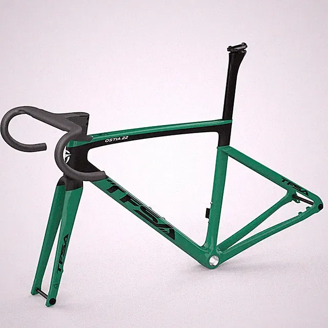 Carbon Road Bike Frame Disc Brake Bicycle Handlebar Stem Ultralight Frameset