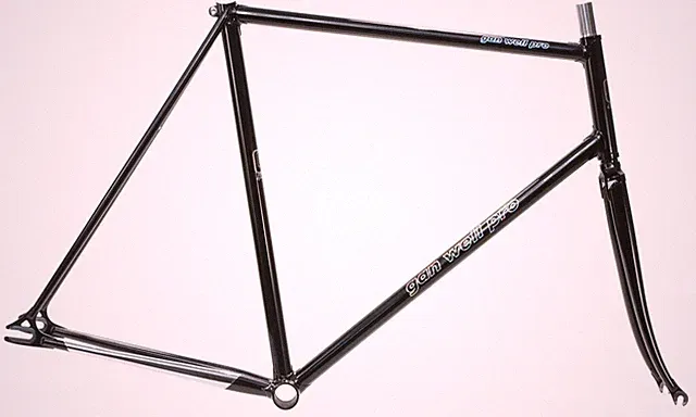 Gan Well Pro Track Fixed Gear Frameset NJS Black 57cm 55cm TT New NOS *Blem*