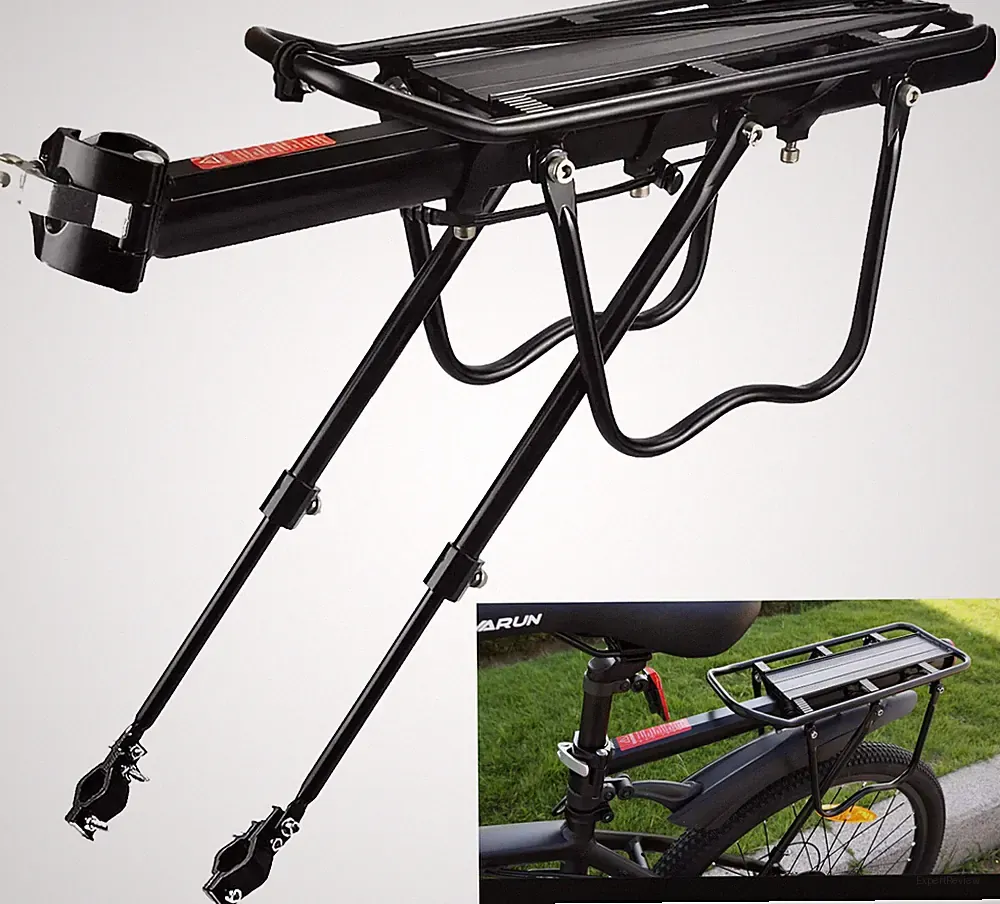 Rear Bike Rack Cargo Rack Alloy Luggage Carrier Bicycle 110 Lbs Capacity Holder