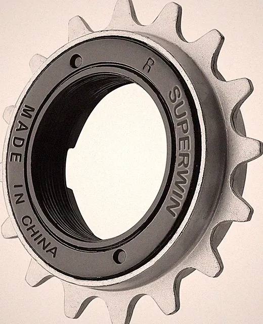 Single Speed Bike Freewheel 16T 1/2"x1/8" Threaded Freehub Replacement