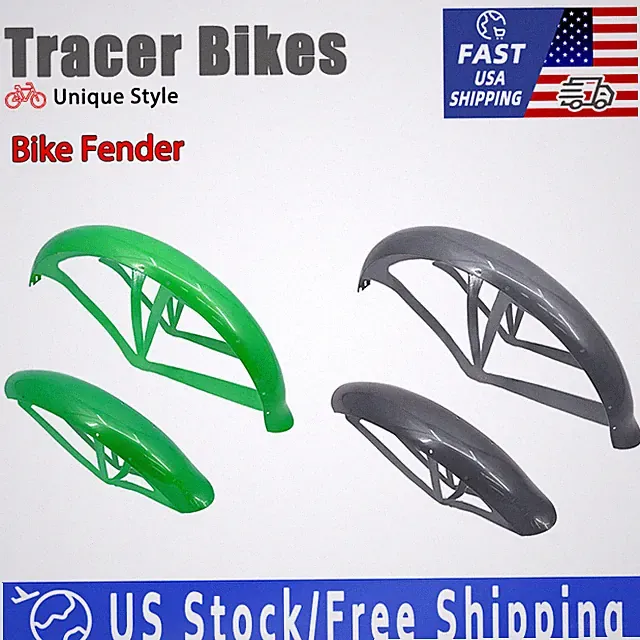 Tracer Fenders Beach Cruiser Bike Mud Guards 125mm Fender Set 26" 3.0 Fat Tires
