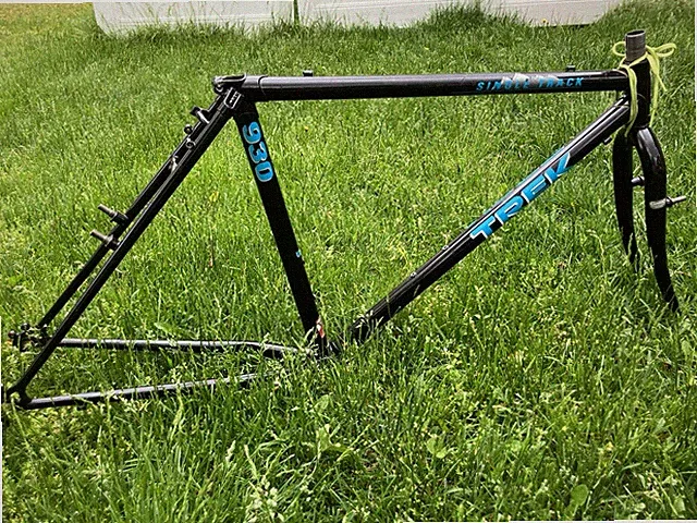 Trek 930 1990 18” Medium Frame And Fork Only Tange True Temper Steel 1” Lug Bike