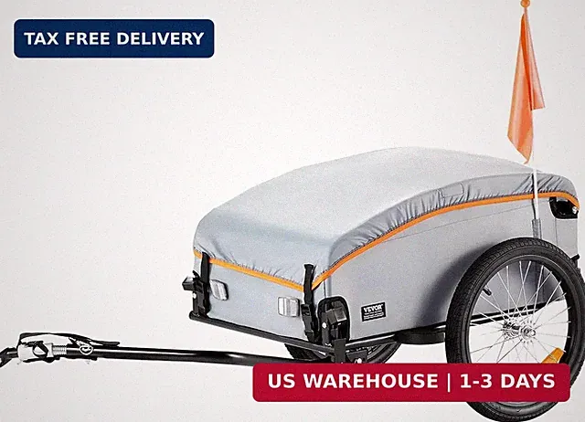 VEVOR Bike Cargo Trailer, 88/100/160 lbs Load Capacity, Heavy-Duty Bicycle Wagon