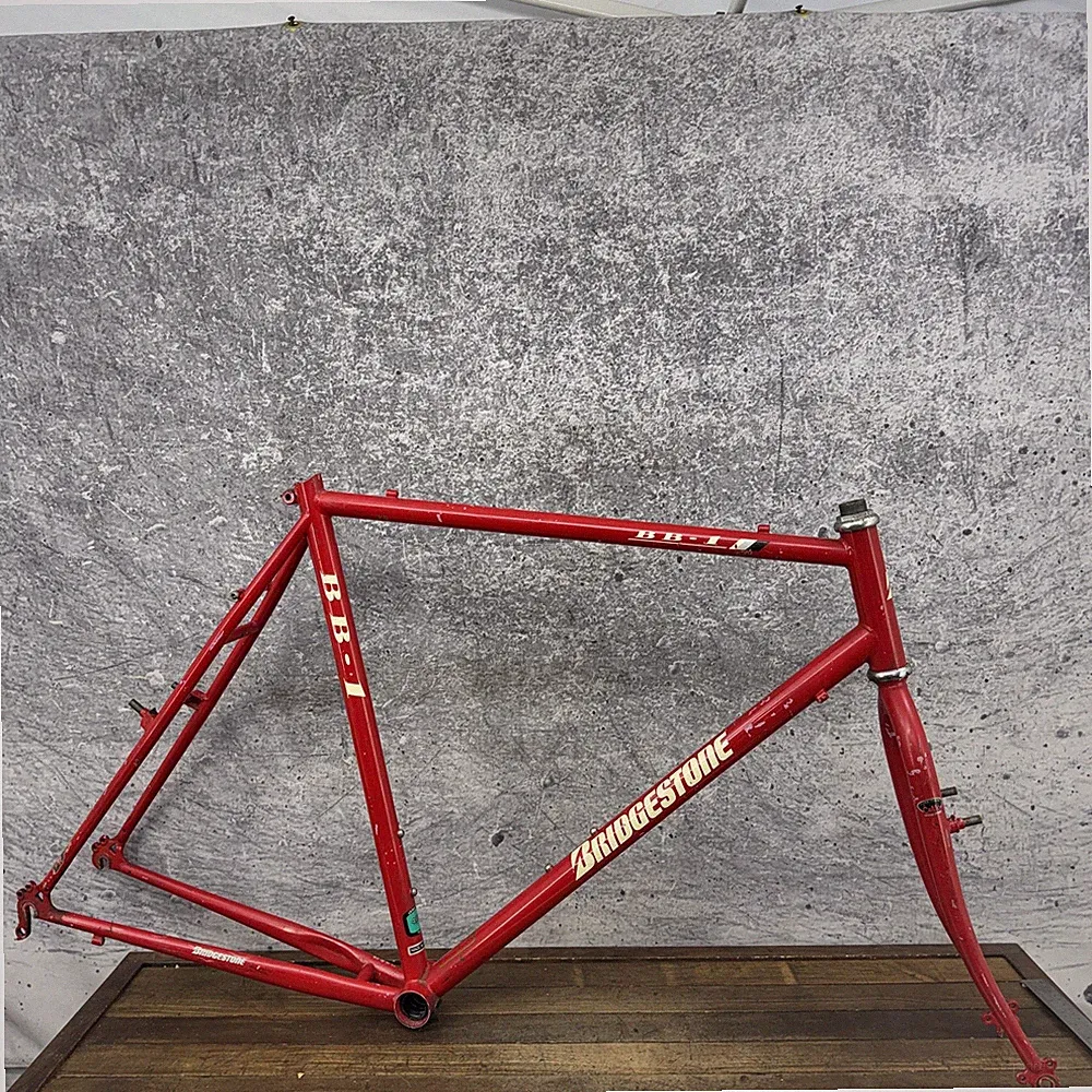 Vintage Bridgestone BB-1 Mountain Bike Frame 22in CrMo Steel Red Canti 26 130mm