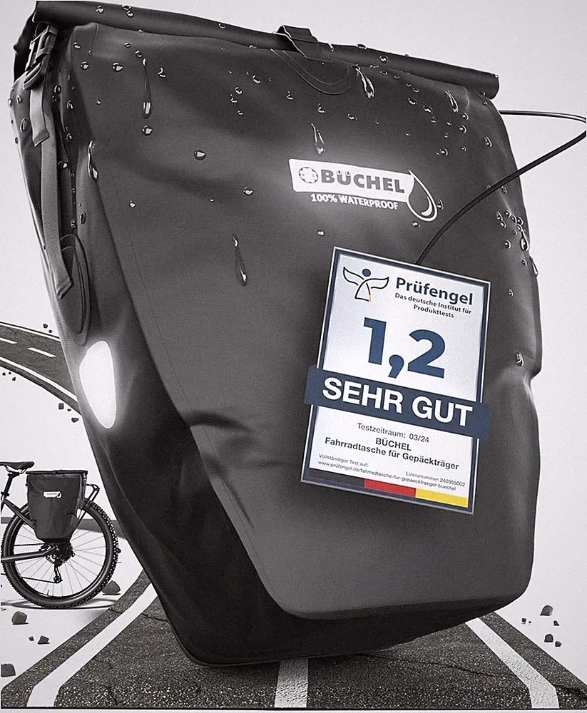 Waterproof Bike Pannier Bag 26L Large Capacity Rear Rack Bicycle Bag Büchel